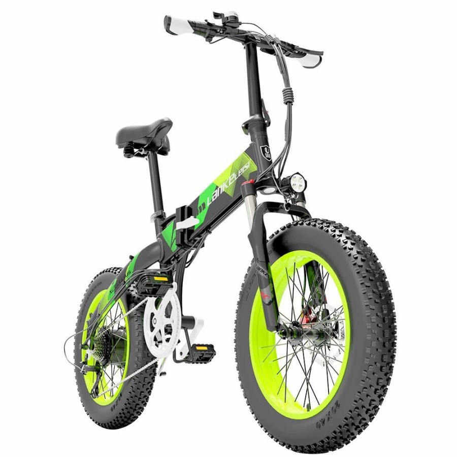 E-Bikes, Scooters & Wheels * | Lankeleisi X2000 Plus Moped Electric Bike Folding Bike 12.8Ah 48V 1000W 40Km/H Max Speed Max Load 150Kg Green