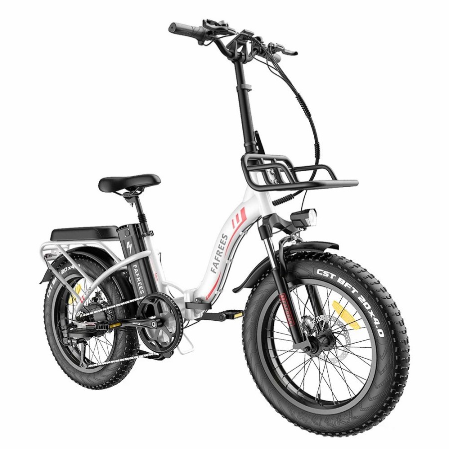 E-Bikes, Scooters & Wheels * | Fafrees F20 Max Electric Bike 20*4.0 Inch Fat Tire 500W Brushless Motor 25Km/H Max Speed Folding Frame E-Bike With Removable 48V 18Ah Lithium Battery 140Km Max Range 150Kg Load Dual Disc Brakes Shimano 7 Speed Gear White