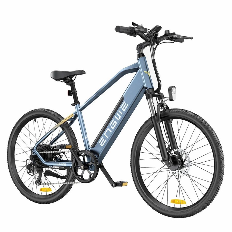 E-Bikes, Scooters & Wheels * | Engwe P26 Mountain Bike 26 Inch Tire 48V 500W Motor 40Km/H Max Speed 13.6Ah Battery 86Km Range Shimano 7-Speed Gear Front Suspension Electric Bike Blue