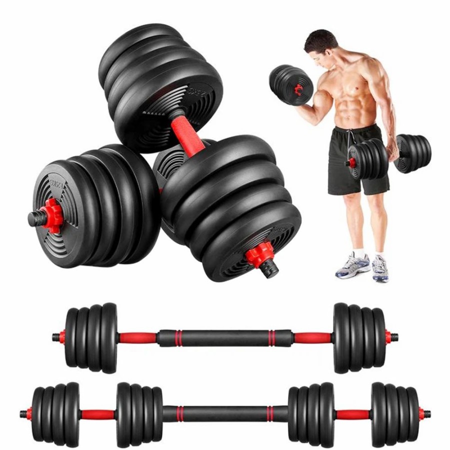 Exercise * | Movtotop 2-In-1 Adjustable Dumbbell Set, 30Kg Total Weight, 16Pcs 1.25/1.5/2.0/2.5Kg Dumbbell Plates Training Tools