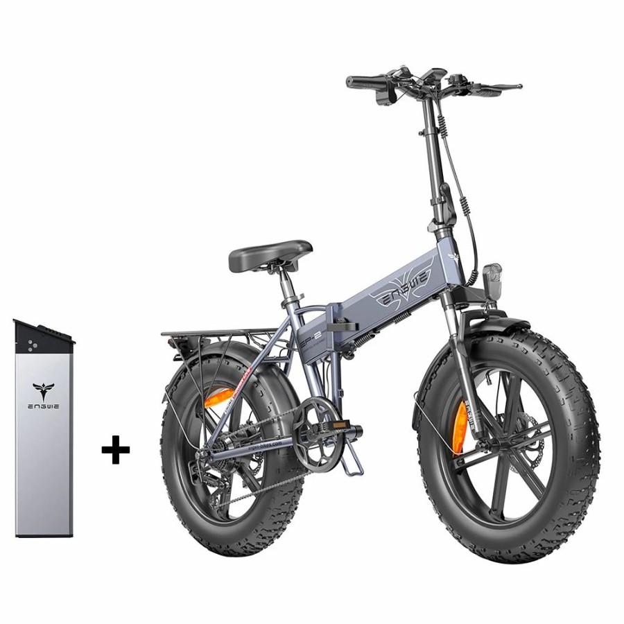 E-Bikes, Scooters & Wheels * | Engwe Ep-2 Pro Electric Bicycle & 13Ah Battery Combo Gray