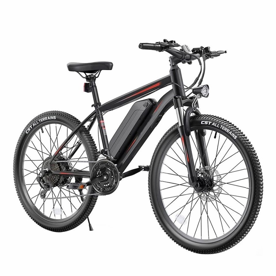 E-Bikes, Scooters & Wheels * | K3 Electric Bike 26*1.95 Inch Tire, 350W Motor 32Km/H Max Speed, Dual 36V 10.4Ah Battery, 120Kg Load Black & Red