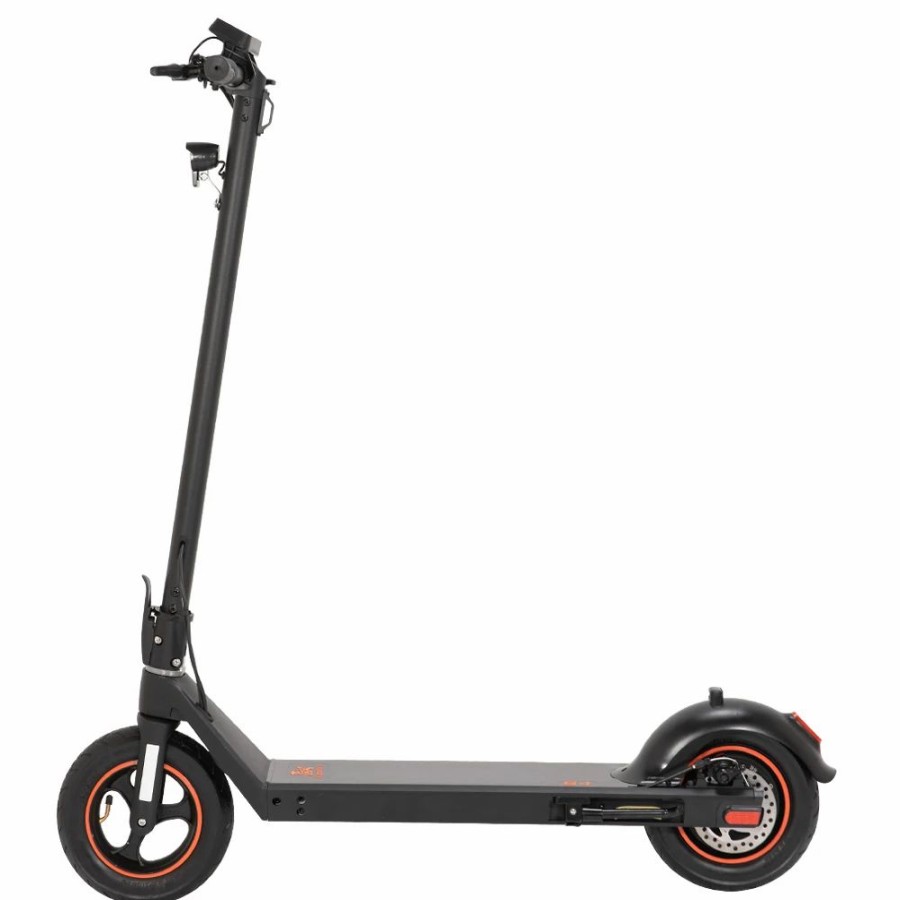 E-Bikes, Scooters & Wheels * | Kugookirin S4 10 Inch Pneumatic Tire Folding Electric Scooter Big Touch Dashboard 10Ah Battery 350W Motor 3 Speed Modes Max 35Km/H 40Km Max Range Eabs+Rear Disc Brake Easily Folded Black