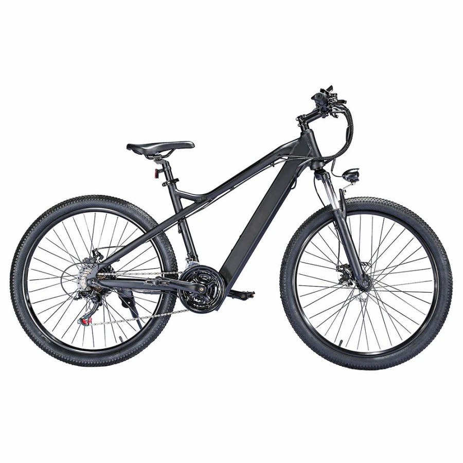 E-Bikes, Scooters & Wheels * | Bk7 Electric Bike 48V 350W Motor 7.5Ah Battery Shimano 21 Speed Gear Front Suspension And Dual Disc Brakes Black