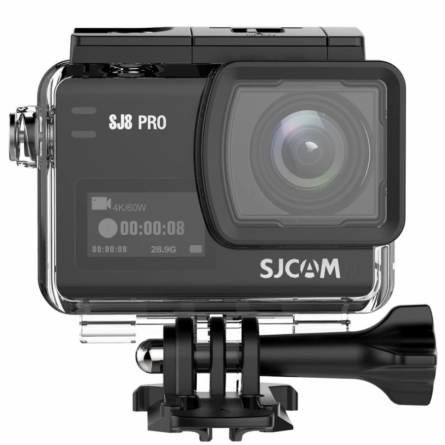 Outdoor Sports Cameras * | Sjcam Sj8Pro Sports & Action Camera 4K/60Fps Waterproof, Wifi Remote Control Sports Dv Fpv Camera Black