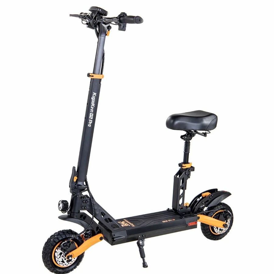 E-Bikes, Scooters & Wheels * | Kugookirin G2 Pro Adventurers Dream Folding Electric Scooter 9 Inch Pneumatic Tire 600W Brushless Motor 48V 15Ah Battery Max Speed 45Km/H Max Range 50Km Hd Lcd Display Dual Disc Brake Led Light Black