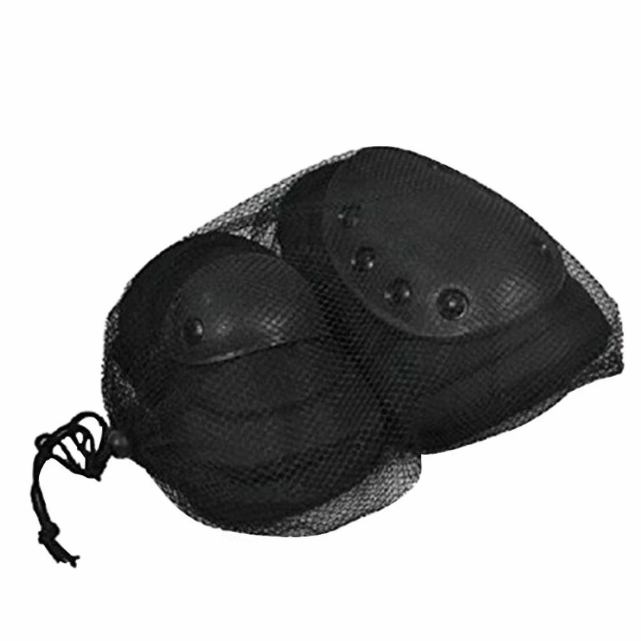 Cycling * | Bike & Scooter Knee And Elbow Pads Outdoor Hiking Mountain Safety Gear Black