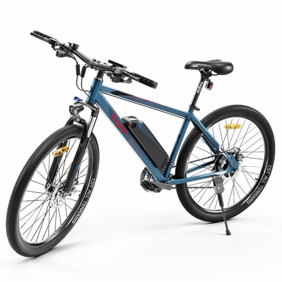 E-Bikes, Scooters & Wheels * | Eleglide M1 Electric Bike Upgraded Version 27.5 Inch Mountain Urban Bicycle 250W Hall Brushless Motor Shimano Shifter 21 Speeds 36V 7.5Ah Removable Battery 25Km/H Max Speed Up To 65Km Max Range Ipx4 Aluminum Alloy Frame Dual Disk Brake Dark Blue