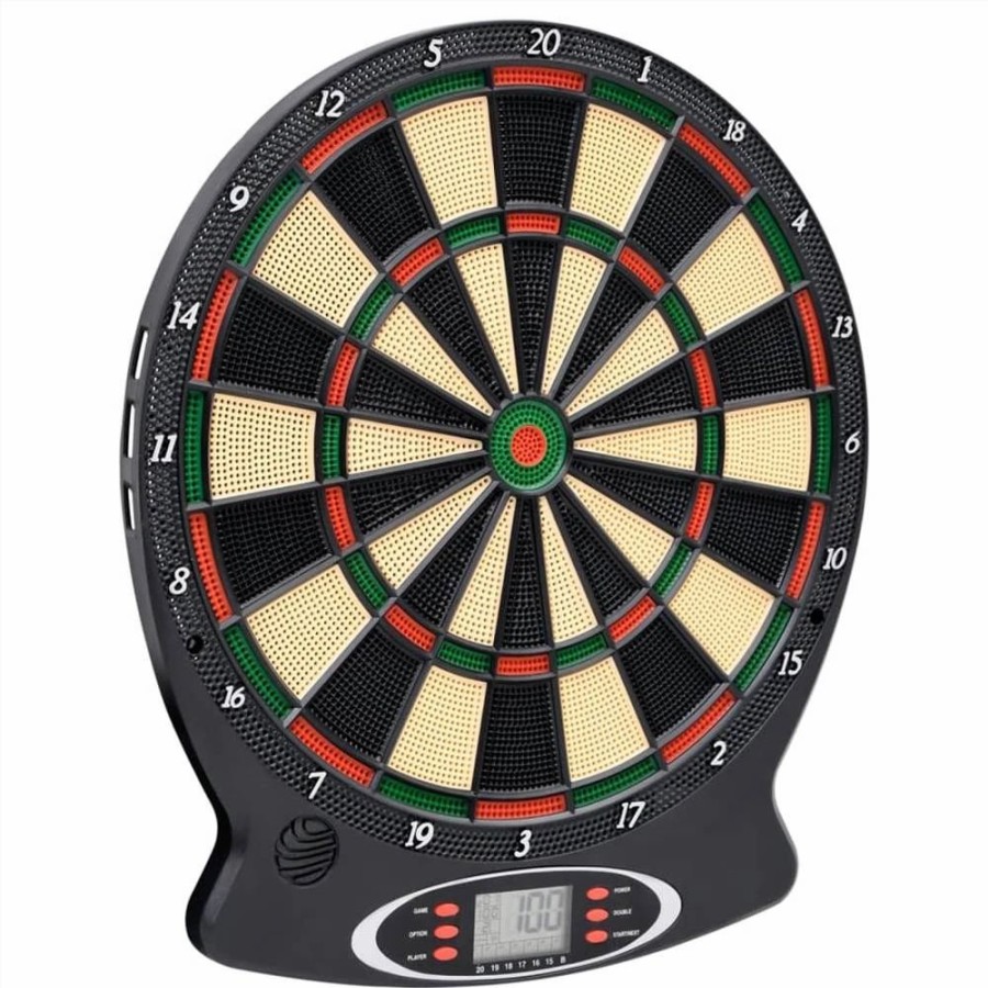 Exercise * | Electric Dartboard With Darts Black Polypropylene